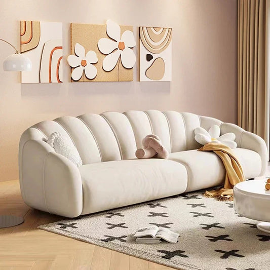 Curved Modern Living Room Sofa.
