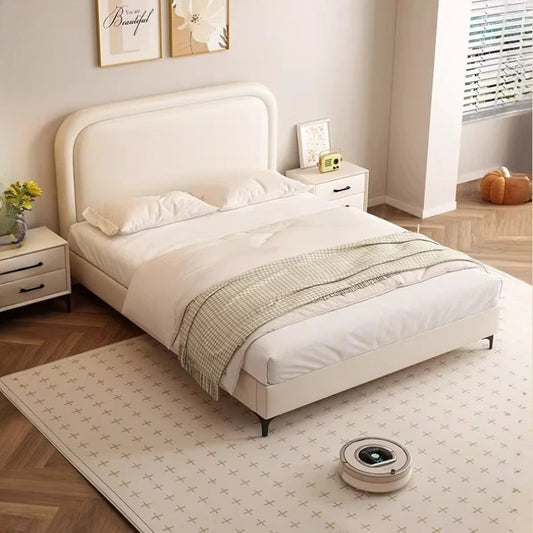 Children Bedroom Bed European Design with Simple Headboard.