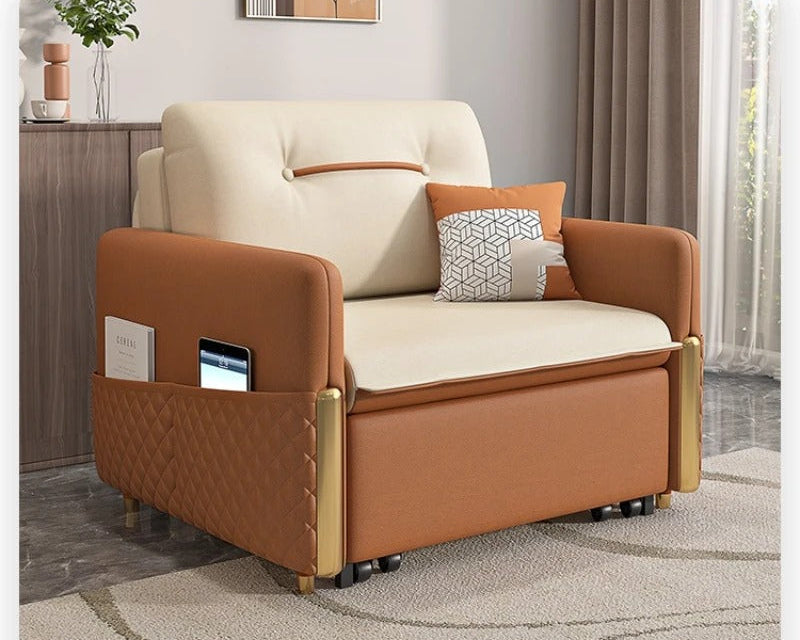 Nordic Creative Single Sofa Bed With Storage.