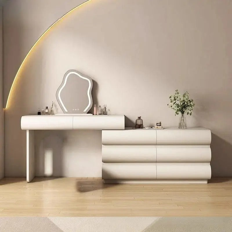 Dressing Table Set with Mirror and Chair.