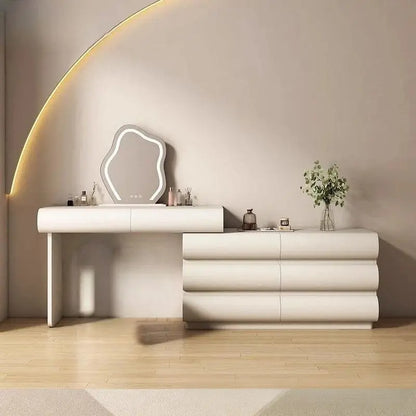 Dressing Table Set with Mirror and Chair.