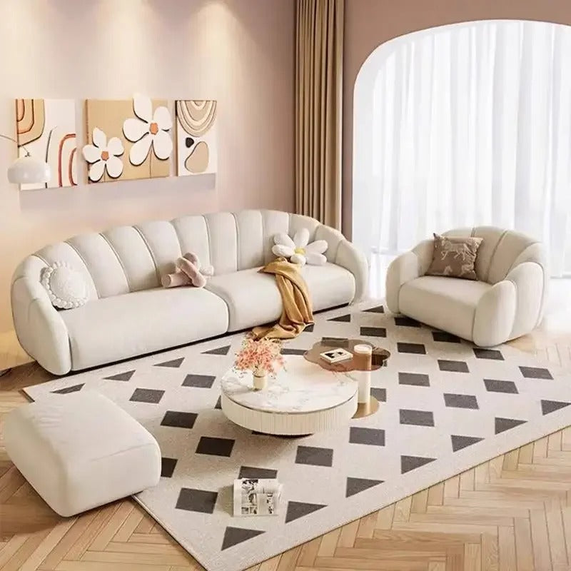 Curved Modern Living Room Sofa.