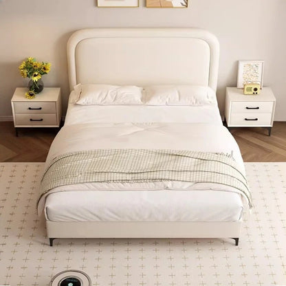 Children Bedroom Bed European Design with Simple Headboard.