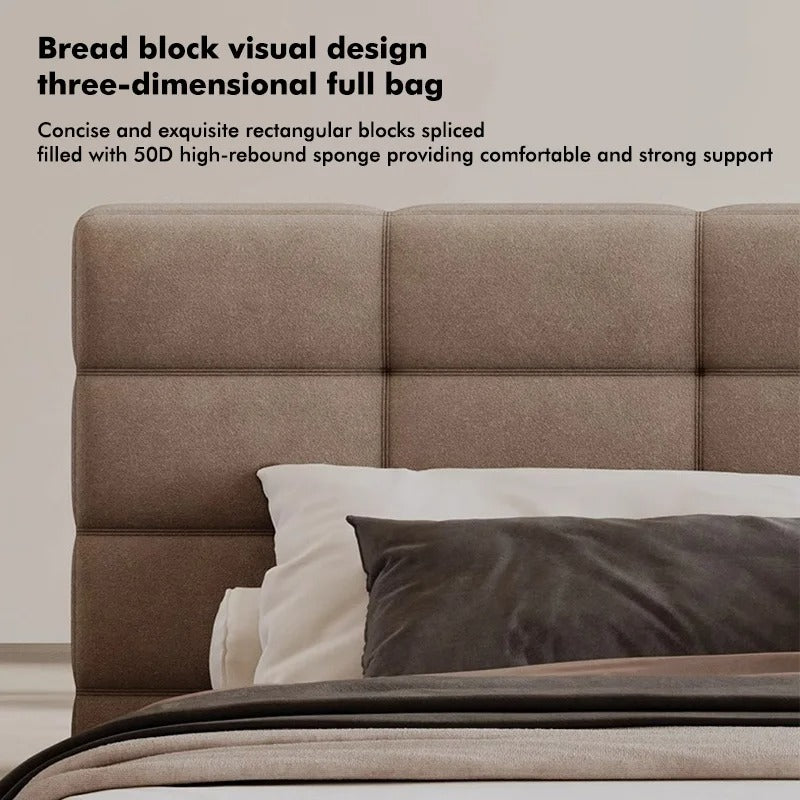 Luxury Modern Fabric Bed Frame Guest Room Bedroom, Hotel Furniture