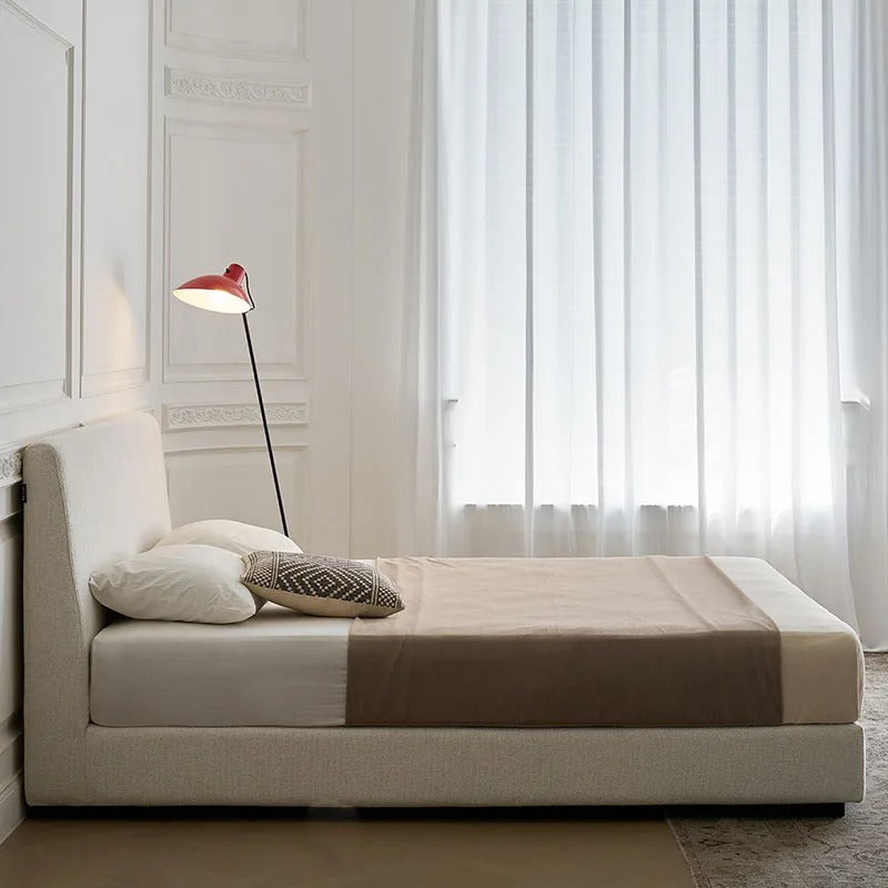 Soft Aesthetic Modern Designer Unique Chinese Style Clear Bed