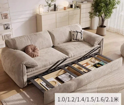 Light Luxury Multi-functional Sofa Bed with Storage Dual-purpose for Small Apartment.