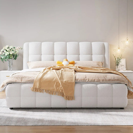 Modern Minimalist Upholstered Bed Frame.