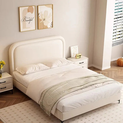 Children Bedroom Bed European Design with Simple Headboard.