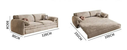 Light Luxury Multi-functional Sofa Bed with Storage Dual-purpose for Small Apartment.