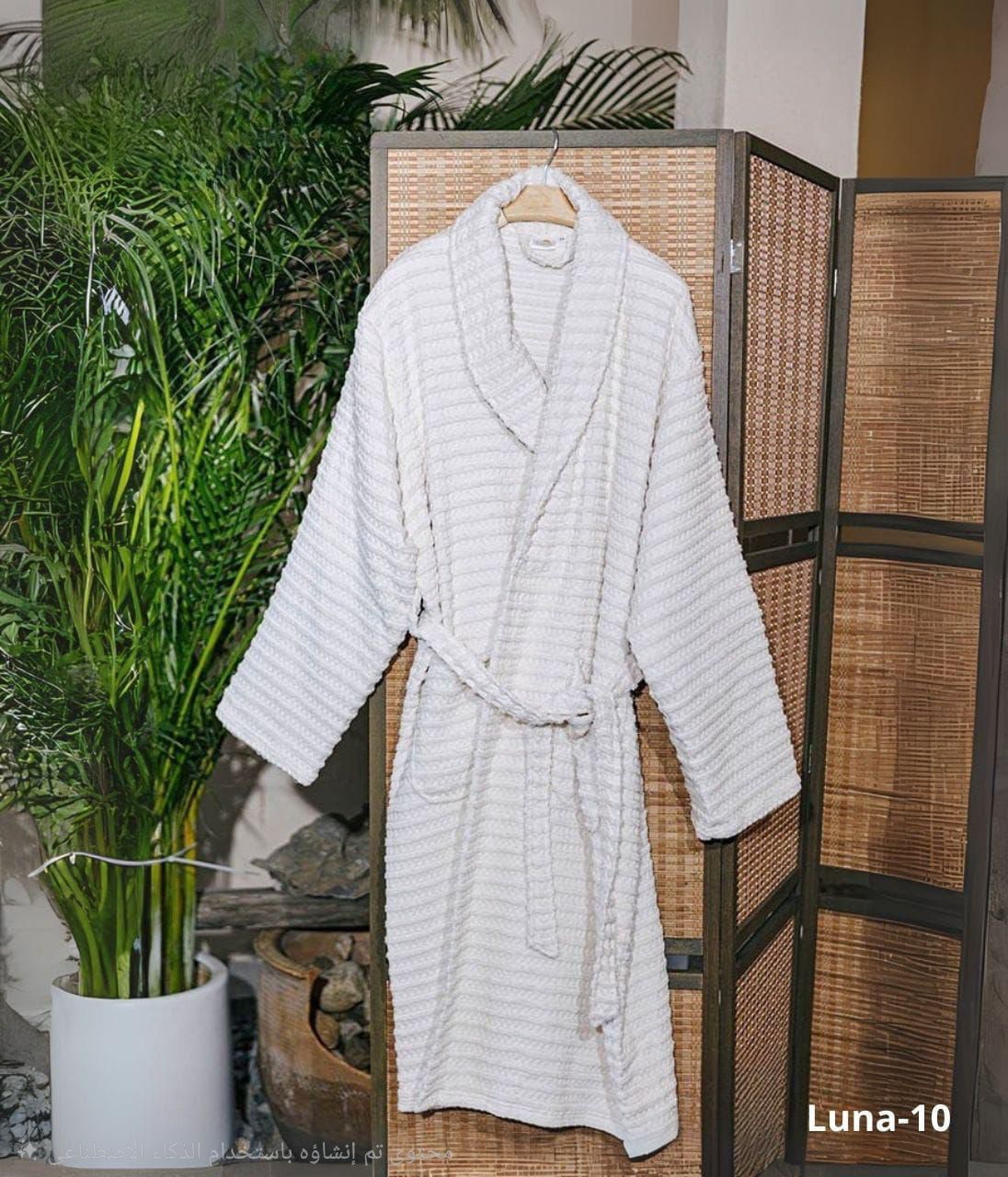 100% Cotton Breathable Bathrobe.