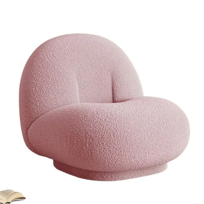 Cloud Design Lamb Wool Fabric Lazy Sofa Chairs.