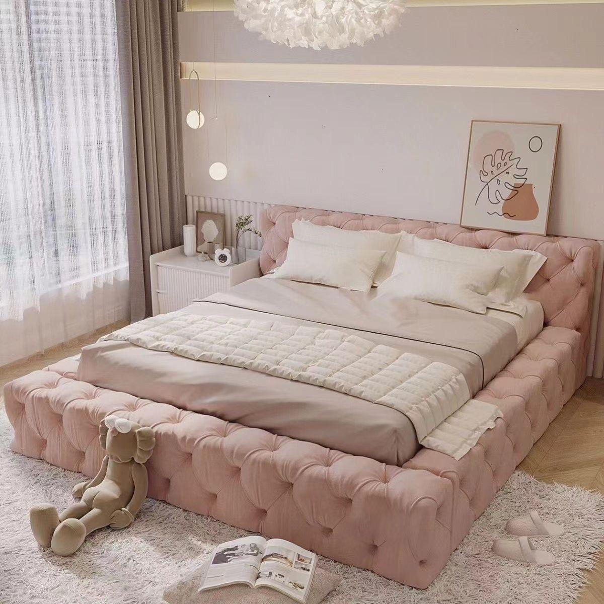pink bed