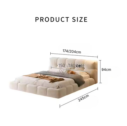 Elegant Classic Bed with LED Light