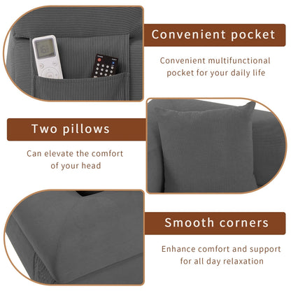 Cozy Sofa Couch with Side Pockets.