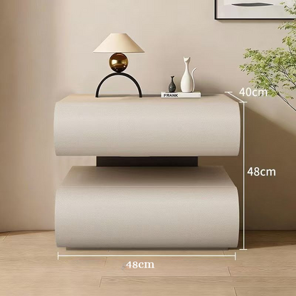 Modern Two Drawers Bedside Table