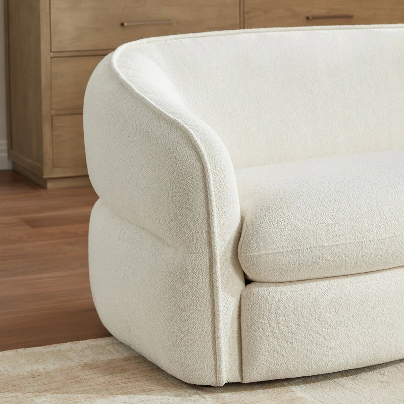 Nova Trio Upholstered 3 Seater Curved Sofa.