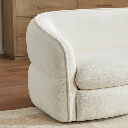 Nova Trio Upholstered 3 Seater Curved Sofa.