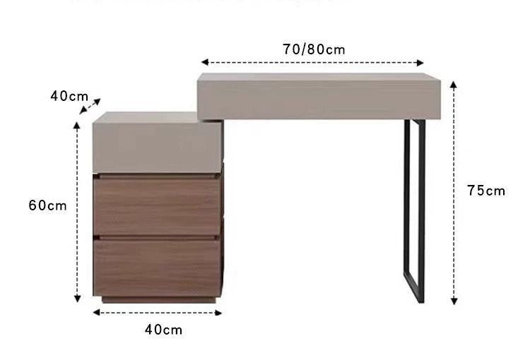 wooden vanity table