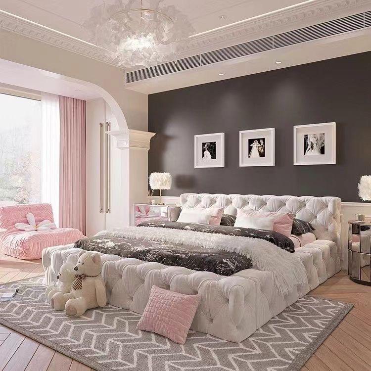 upholstered king bed