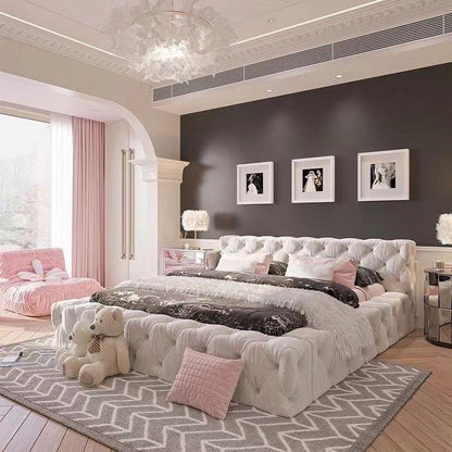 upholstered king bed