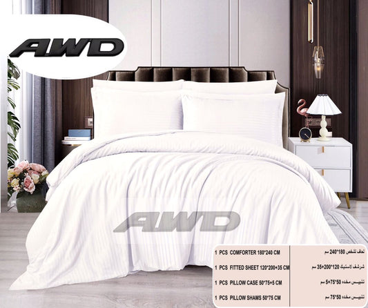 Bedding Set, Soft Cotton Quilt Duvet and Bedsheet and Pillow Cases.