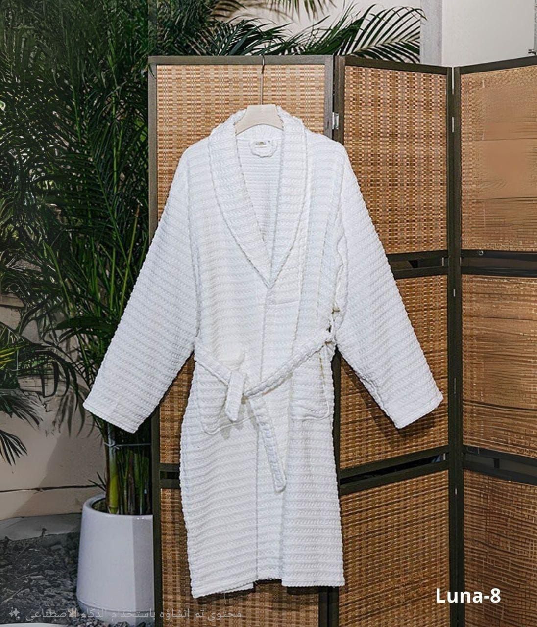 100% Cotton Breathable Bathrobe.