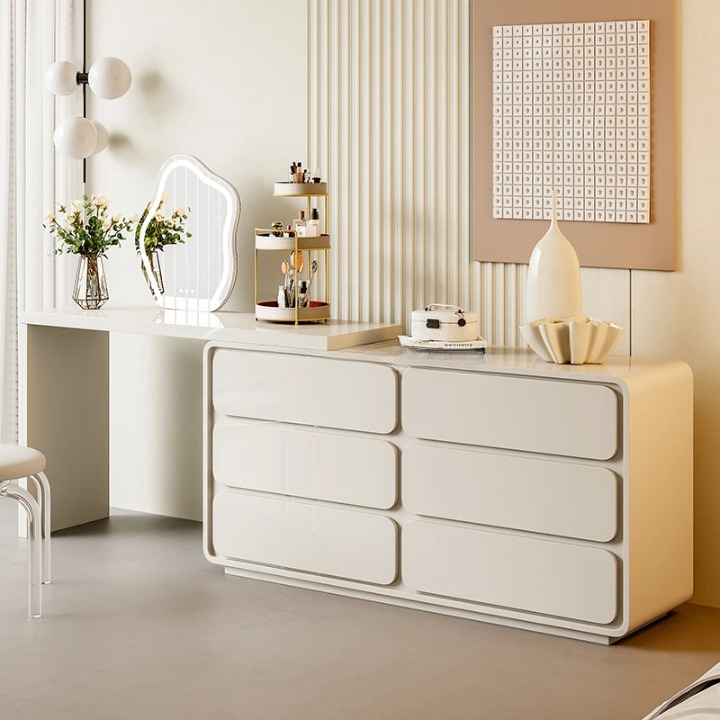 white vanity table