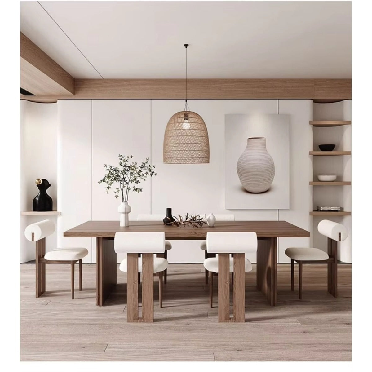 wooden modern dining table