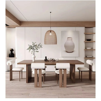wooden modern dining table