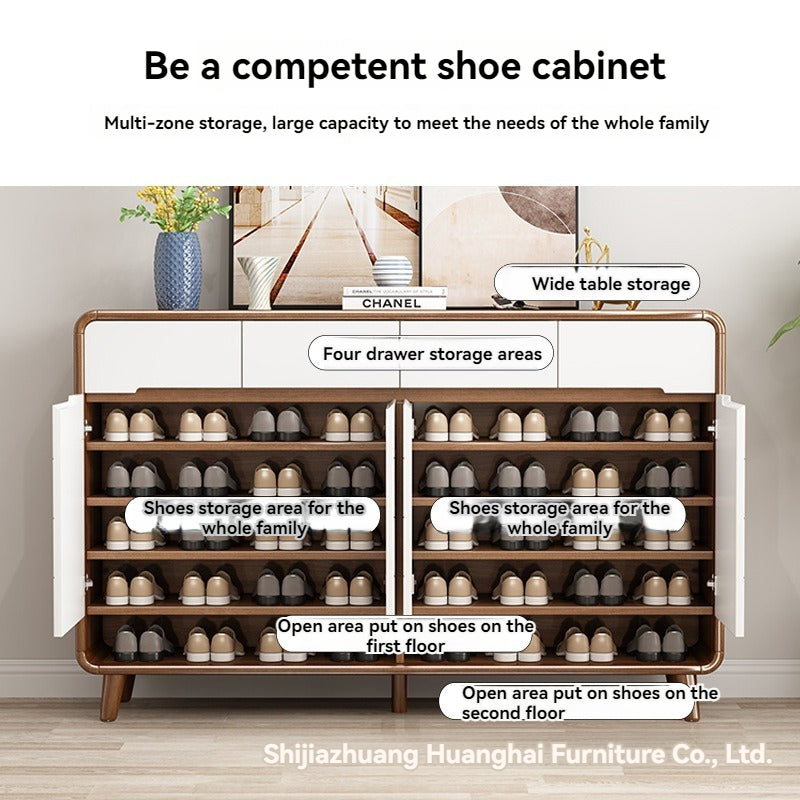 wooden shoe organizer