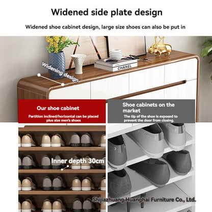 wooden shoe rack