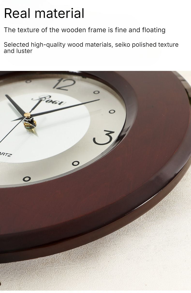 wooden wall clock