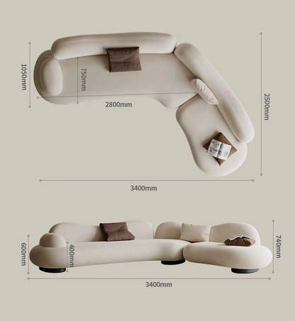 FORMA Cloud Curved Sofa.