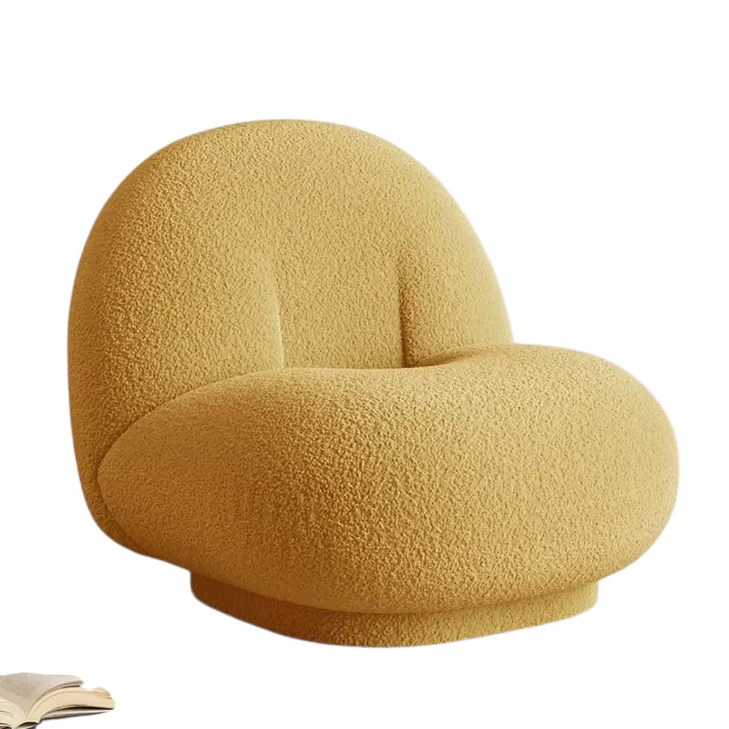 Cloud Design Lamb Wool Fabric Lazy Sofa Chairs.