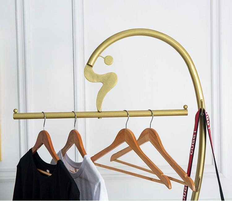 Clothes Hanger, Metal Free Standing Hanger, to Hang Hat & Coats, Bags, Clothes, Scarves, Backpacks, Umbrellas.