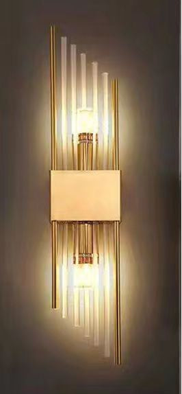 Wall Lamp, Attractive Wall Sconces Decoration, Titanium Crystal Light. 64H*17W.