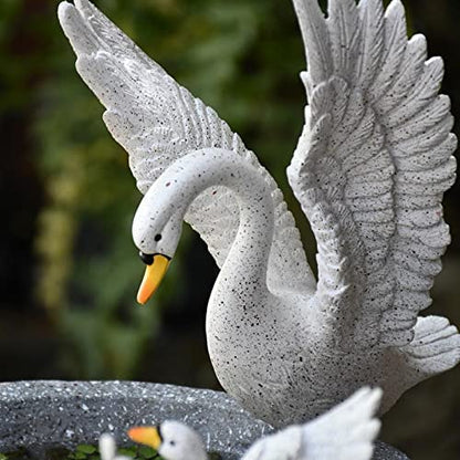 Art Decoration Ornamental Goose Flower, Rattan Effect, Garden Patio Décor.