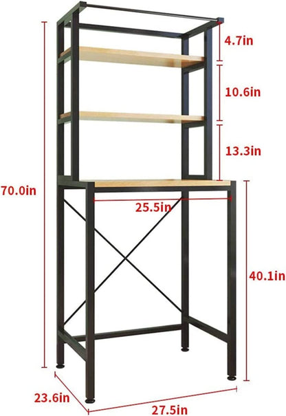 Bathroom Space Saver,Over The Drum Washing Machine Rack, Corner Stand Storage Organizer Accessories Space Saver,Bathroom Tower Shelf.