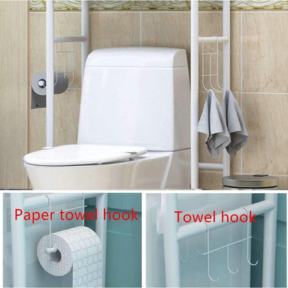 Metal Toilet Cabinet Shelving for Kitchen, Bathroom. Space Saver Shelf Organizer Holder.