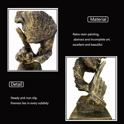 Abstract and Creative Desk Decorations, Hand & Face Statues Sculptures for Living Room Decor.