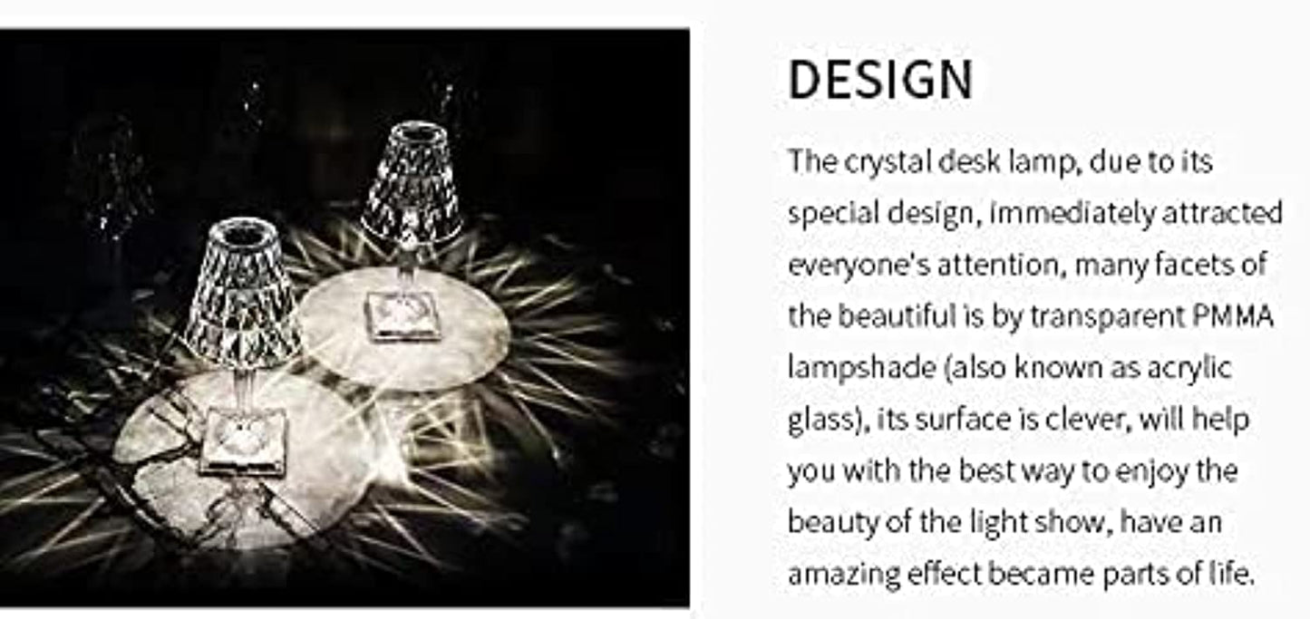 crystal desk lamp