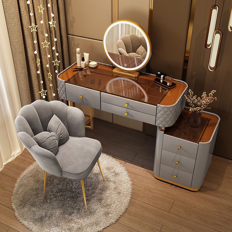 gray dressing table