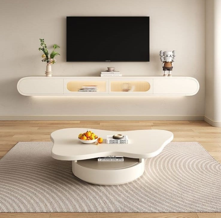 Modern tv stand and store coffee table set