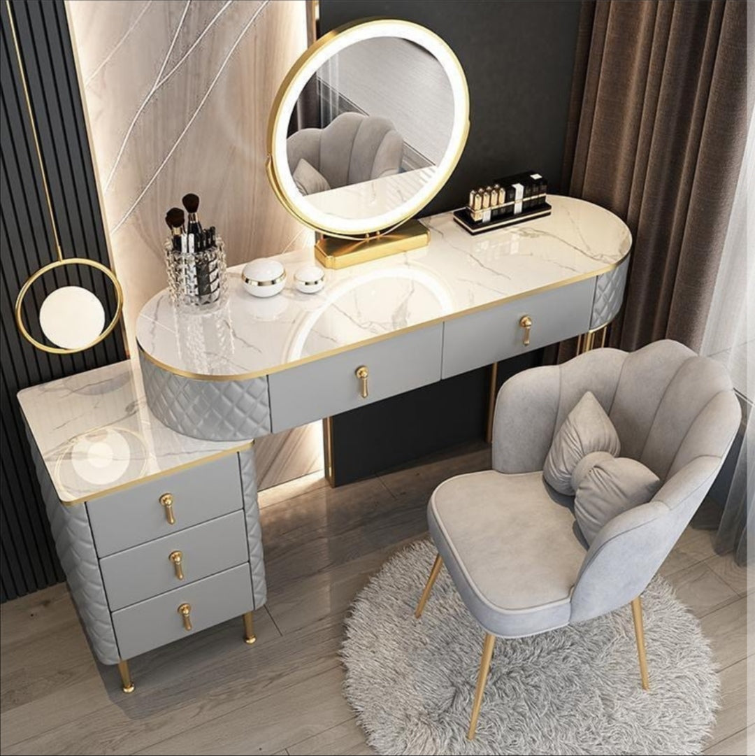 gray dressing table