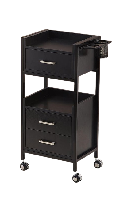 Hairdressing Tool Cabinet, Beauty Salon Trolley on Wheels, Makeup Storage Drawers, Hair Accessories Storage Cabinet.